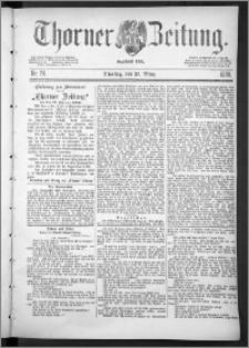 Thorner Zeitung 1888, Nr. 74