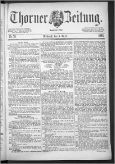 Thorner Zeitung 1888, Nr. 79