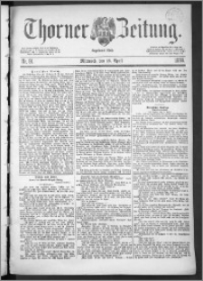 Thorner Zeitung 1888, Nr. 91