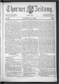 Thorner Zeitung 1888, Nr. 92