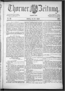 Thorner Zeitung 1888, Nr. 93