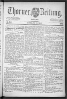 Thorner Zeitung 1888, Nr. 100 + Beilage