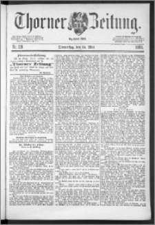 Thorner Zeitung 1888, Nr. 119