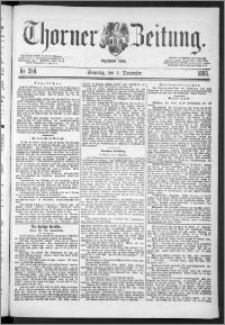 Thorner Zeitung 1888, Nr. 284 + Beilage