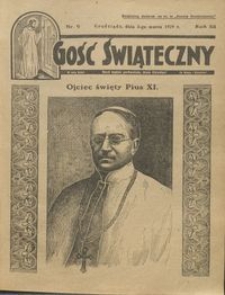 Gość Świąteczny 1929.03.03 R. XXXIII nr 9