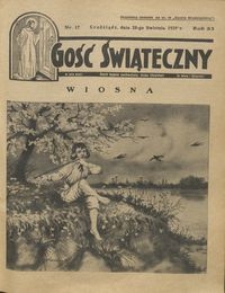 Gość Świąteczny 1929.04.28 R. XXXIII nr 17