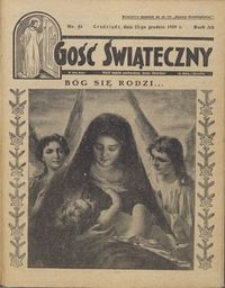 Gość Świąteczny 1929.12.22 R. XXXIII nr 51