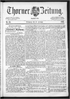 Thorner Zeitung 1889, Nr. 49