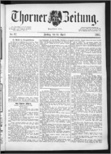 Thorner Zeitung 1889, Nr. 87