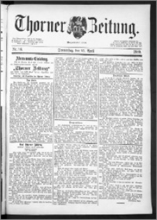 Thorner Zeitung 1889, Nr. 96