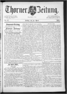 Thorner Zeitung 1889, Nr. 97