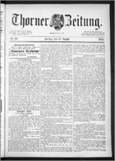 Thorner Zeitung 1889, Nr. 196