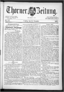 Thorner Zeitung 1889, Nr. 277