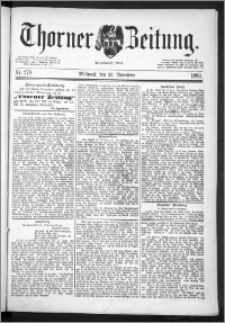 Thorner Zeitung 1889, Nr. 278