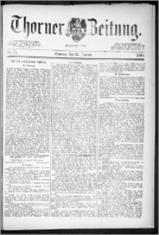 Thorner Zeitung 1890, Nr. 10 + Beilage