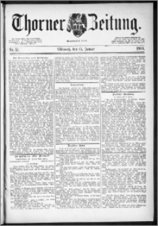 Thorner Zeitung 1890, Nr. 12 + Beilage
