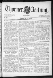 Thorner Zeitung 1890, Nr. 40 + Beilage