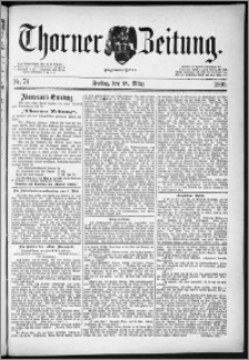 Thorner Zeitung 1890, Nr. 74