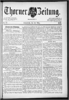 Thorner Zeitung 1890, Nr. 75