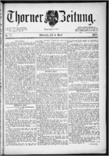 Thorner Zeitung 1890, Nr. 78