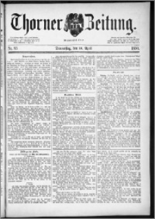 Thorner Zeitung 1890, Nr. 83