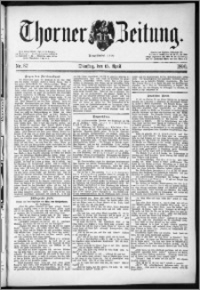 Thorner Zeitung 1890, Nr. 87