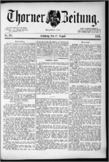 Thorner Zeitung 1890, Nr. 191