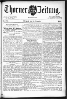 Thorner Zeitung 1890, Nr. 277