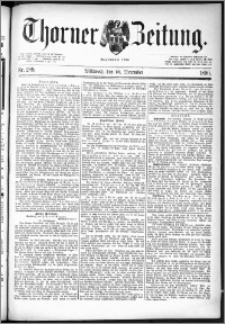 Thorner Zeitung 1890, Nr. 289