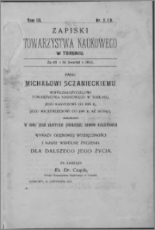 Zapiski Towarzystwa Naukowego w Toruniu, T. 3 nr 7/8, (1915)