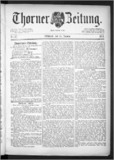 Thorner Zeitung 1891, Nr. 17