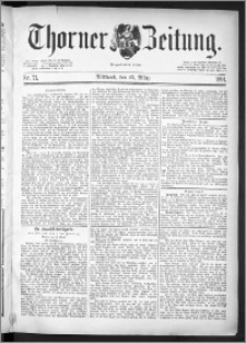 Thorner Zeitung 1891, Nr. 71