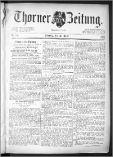 Thorner Zeitung 1891, Nr. 96 + Beilage