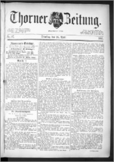 Thorner Zeitung 1891, Nr. 97