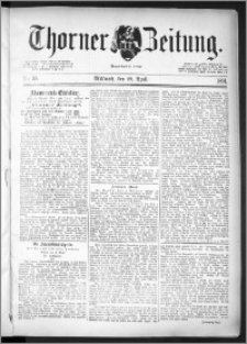 Thorner Zeitung 1891, Nr. 98