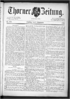 Thorner Zeitung 1891, Nr. 209