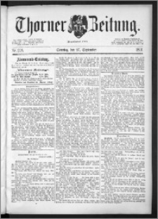 Thorner Zeitung 1891, Nr. 226 + Beilage