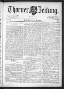 Thorner Zeitung 1891, Nr. 271