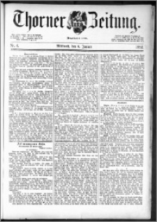 Thorner Zeitung 1892. Nr. 4