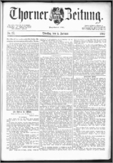 Thorner Zeitung 1892. Nr. 27