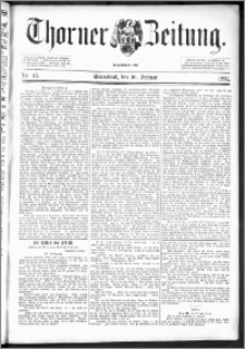 Thorner Zeitung 1892. Nr. 43