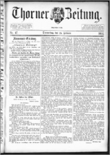 Thorner Zeitung 1892. Nr. 47