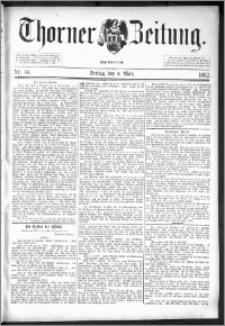 Thorner Zeitung 1892. Nr. 54