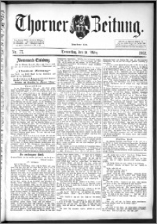 Thorner Zeitung 1892. Nr. 77