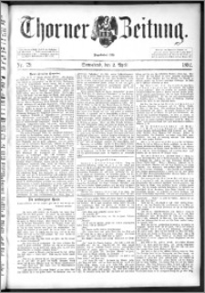 Thorner Zeitung 1892. Nr. 79