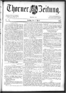 Thorner Zeitung 1892. Nr. 84