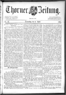 Thorner Zeitung 1892. Nr. 93