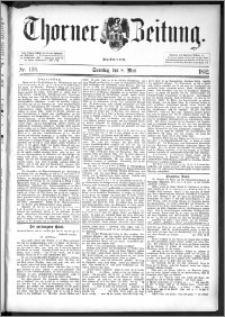 Thorner Zeitung 1892. Nr. 108 + Beilage