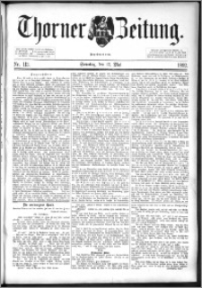 Thorner Zeitung 1892. Nr. 113 + Beilage