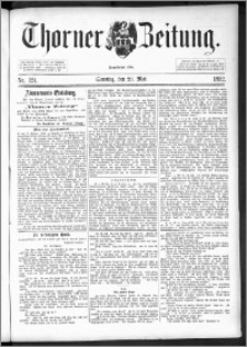 Thorner Zeitung 1892. Nr. 124 + Beilage